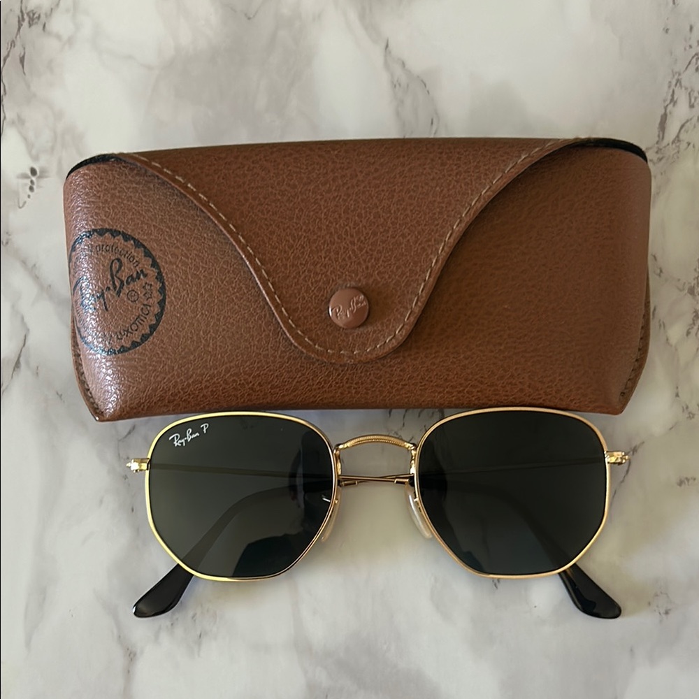 Rayban octagonal sunglasses RB3548-n worn once